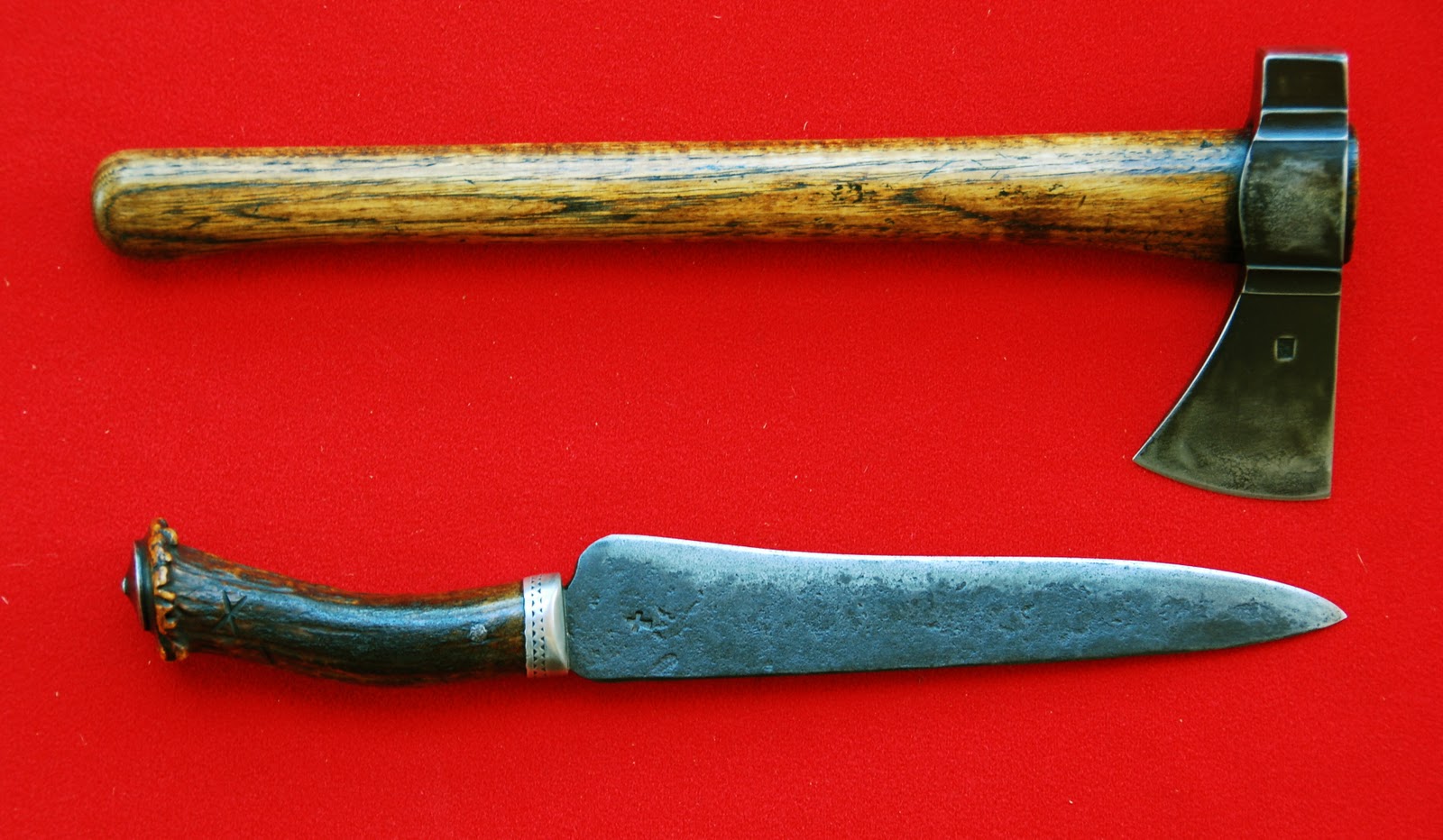 Contemporary Makers Longknife and Belt Axe by Todd Daggett