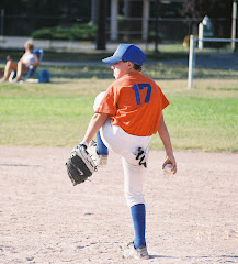 Josh playing baseball