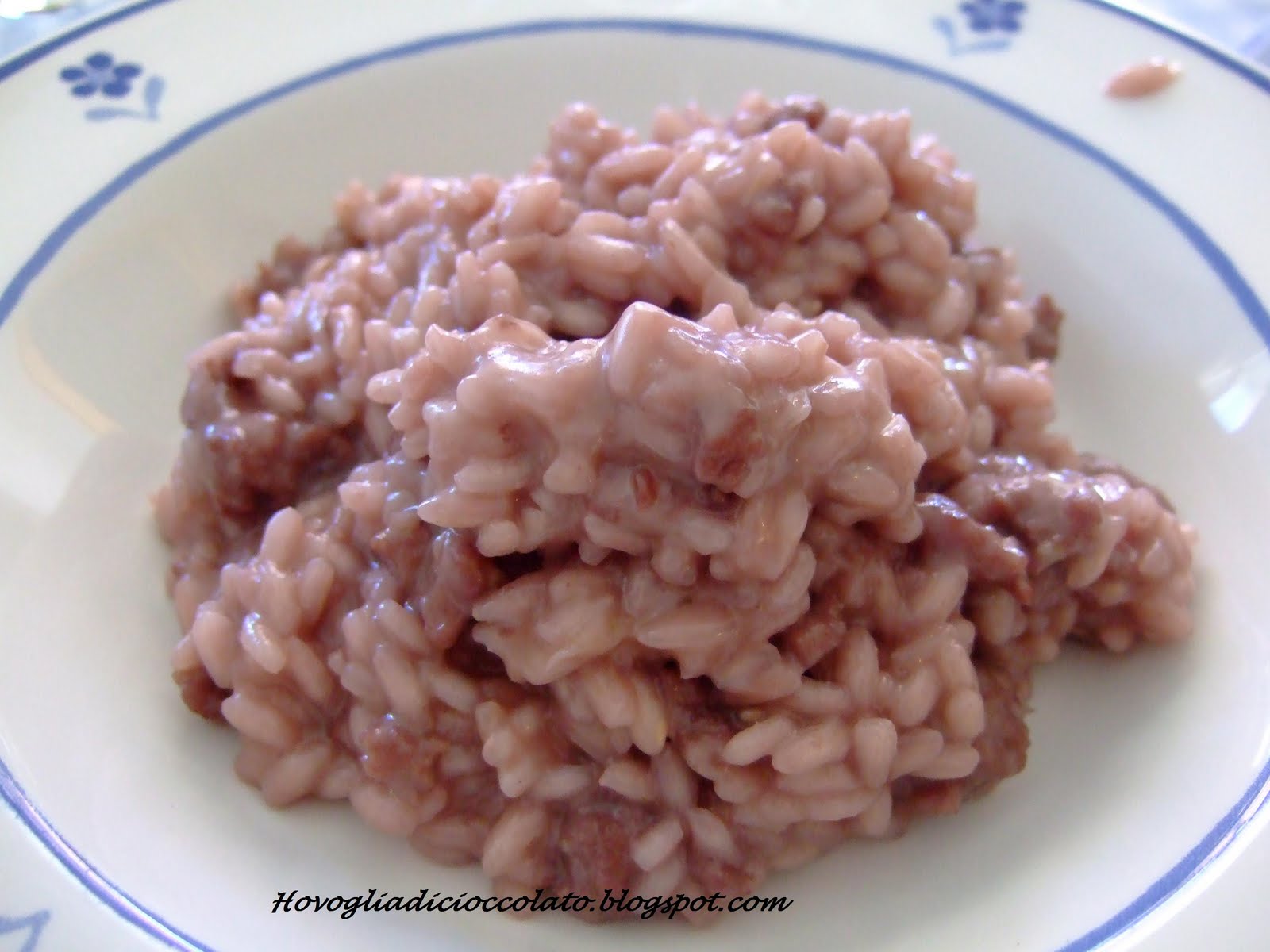 Ho voglia di.. cioccolato! Risotto con salsiccia di suino mora romagnola