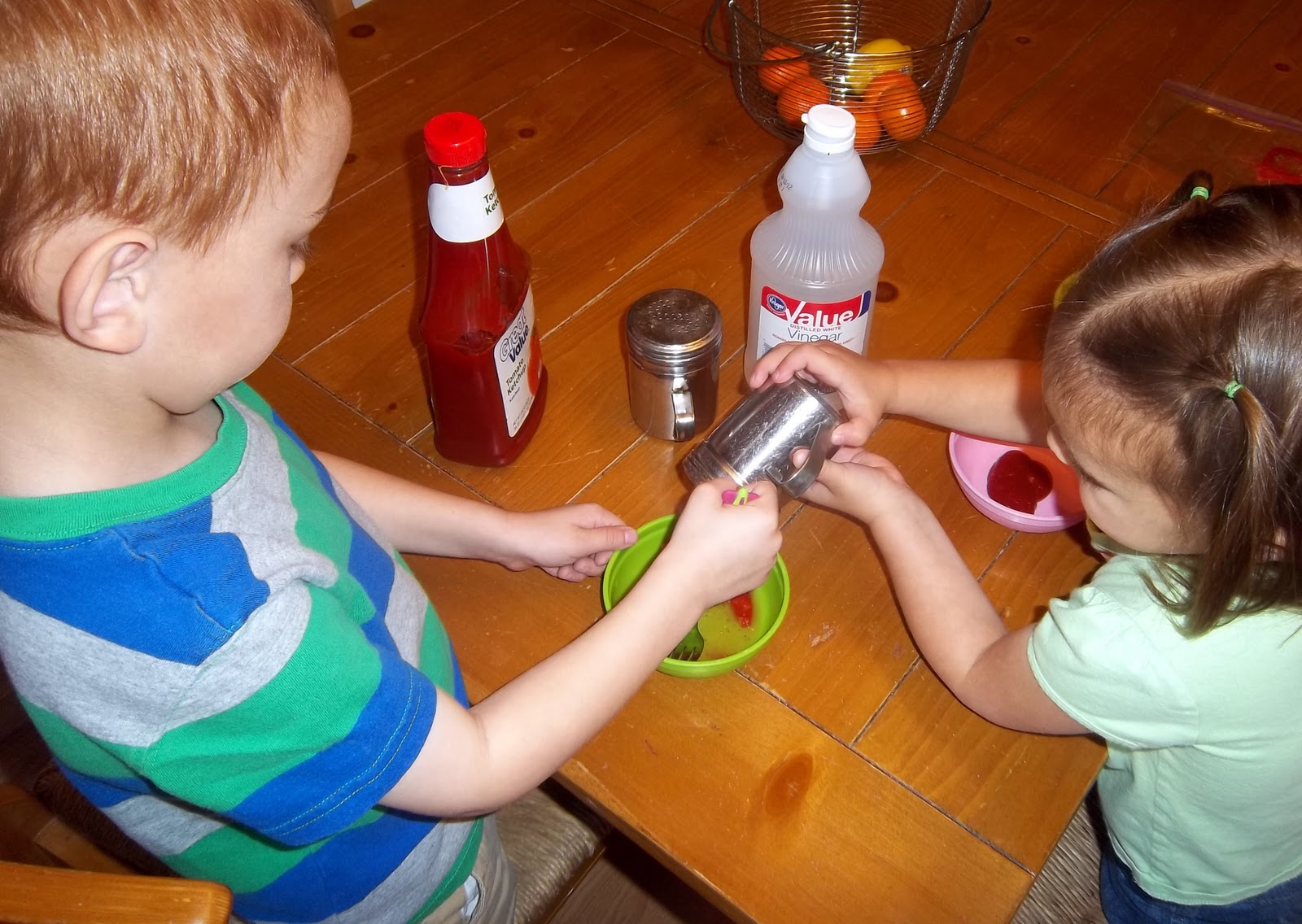 Toddler Boredom Busters Making Ketchup