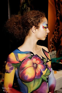Beautiful Female Bodies And Female Body In Photography With Body Painting Flower Theme Picture 7