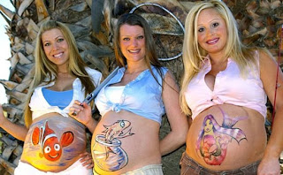 Beautiful Female Bodies And Female Body In Photography With Pregnant Body Painting Picture 4