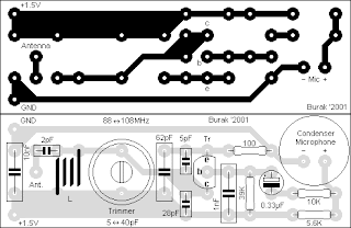 Simple FM Transmitter PCB