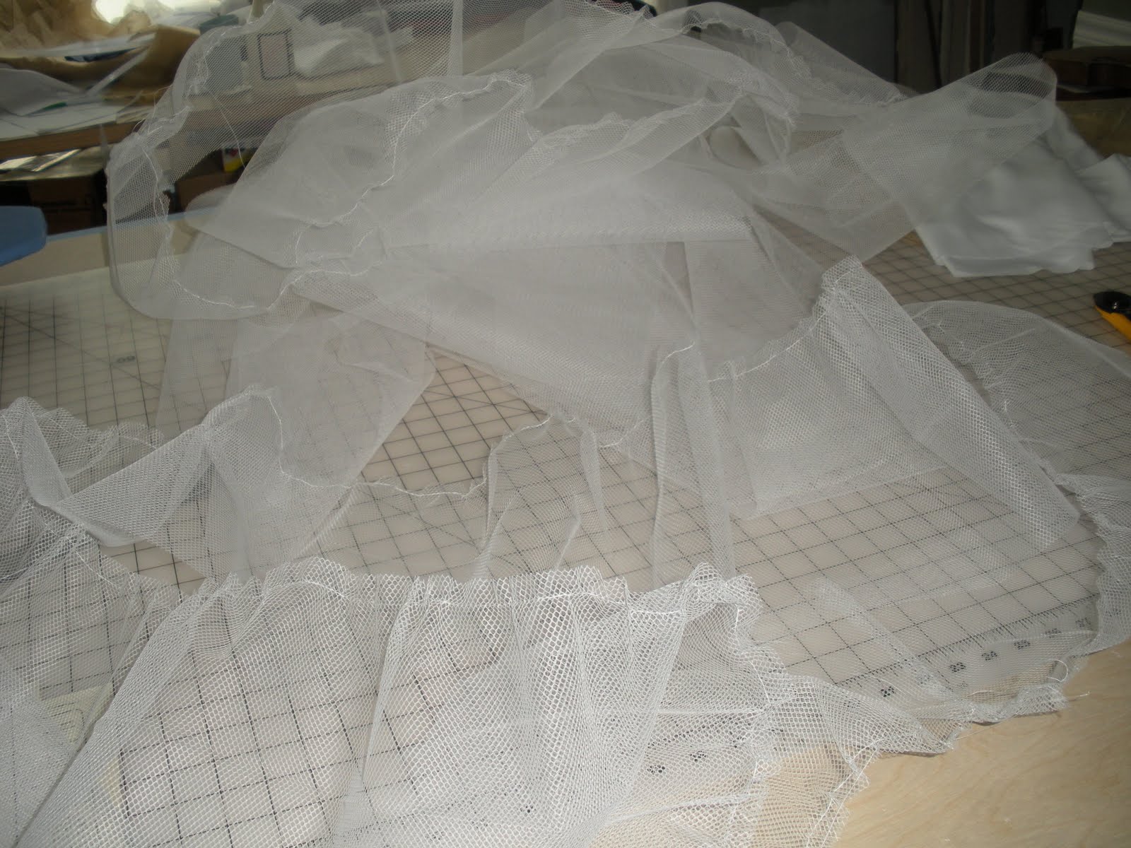 sewing tulle