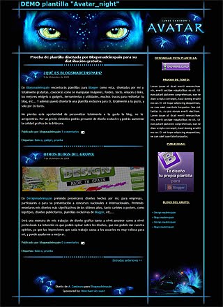 plantilla de avatar para blogger