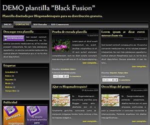 Descargar plantilla Black Fusion
