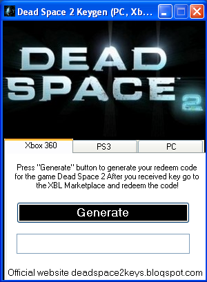 dead space 2 redeem codes