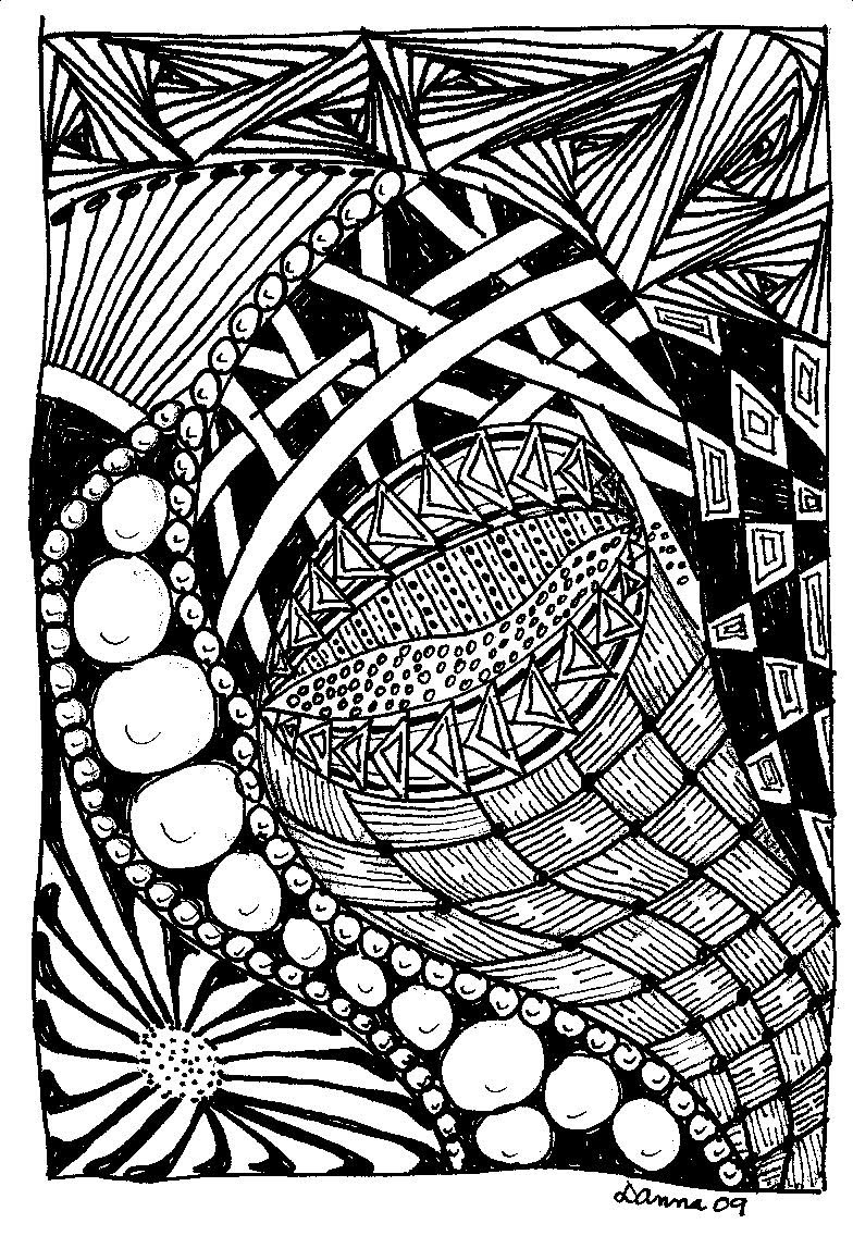 Bluebird Greetings: Zentangles