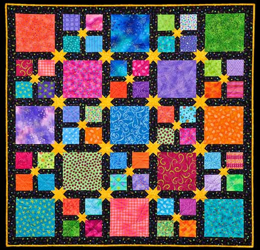 Online quilt classes & quilting patterns: Baby quilt of applique animals