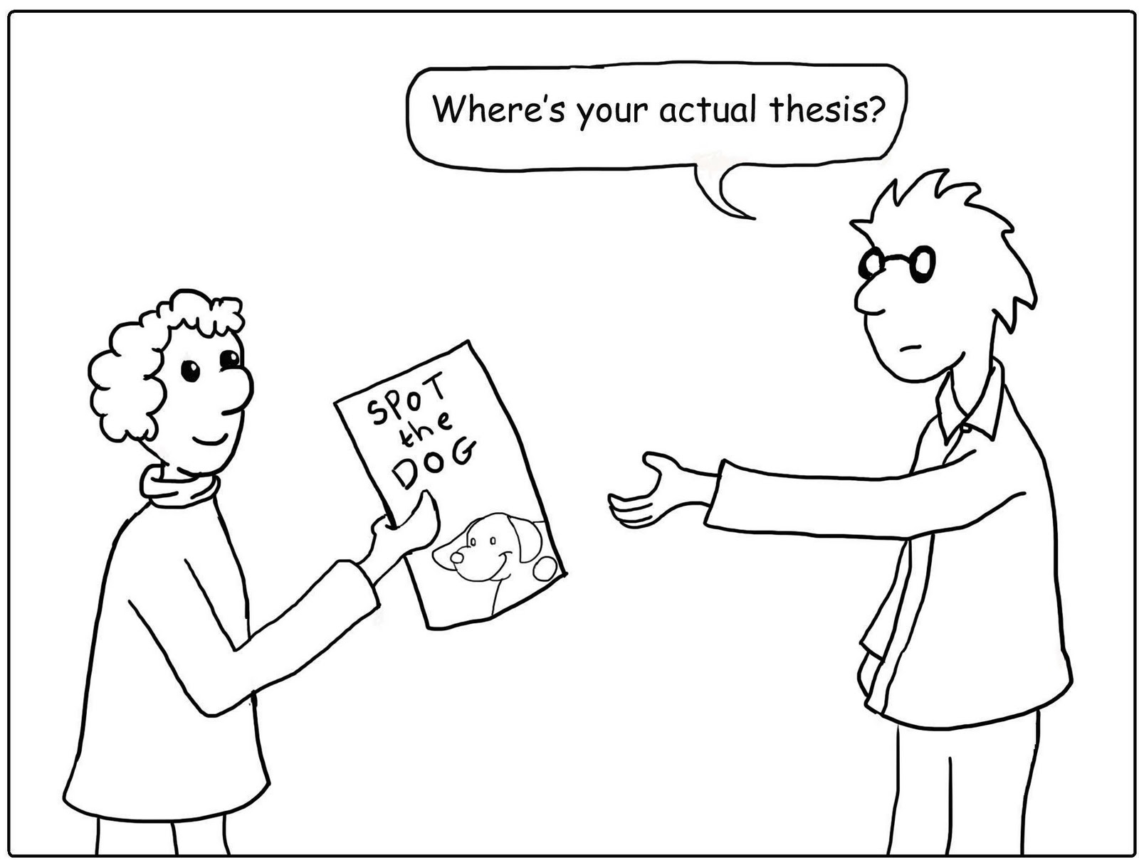 Hand in thesis image