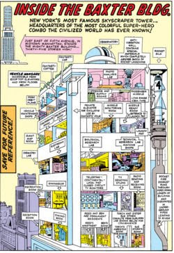 Baxter Building por Jack Kirby