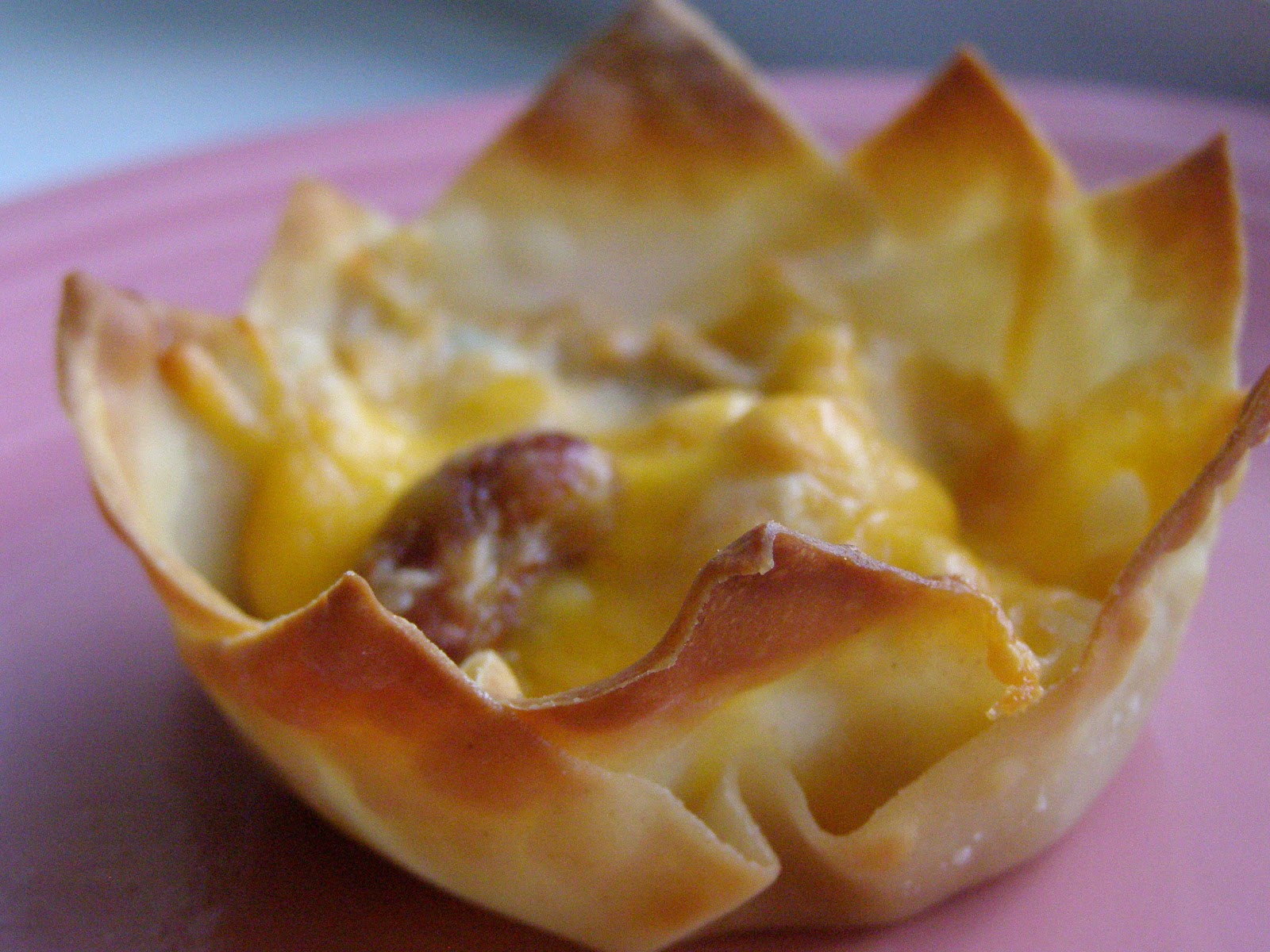 Wonton Chicken Cups