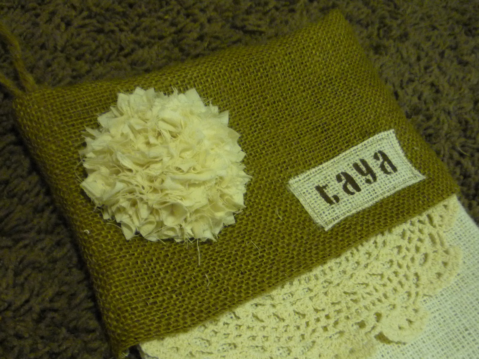 Furniture Fix Burlap Stocking HowTo