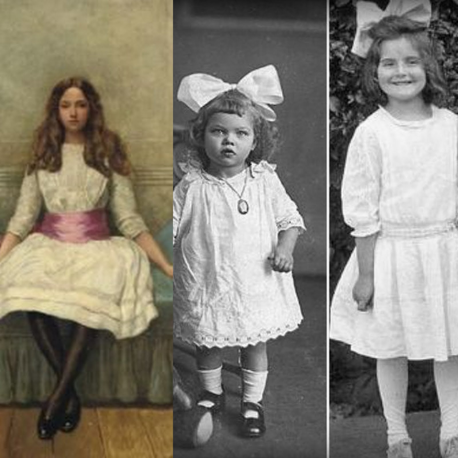 In the 1910&rsquo;s it was popular for little girls to wear ribbons and bows