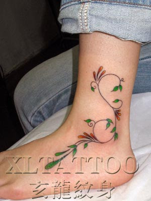 free tattoo design, ankle, little grass