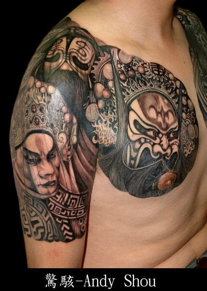 free tattoo designs opera portrait tattoo by andy shou free tattoo designs opera portrait tattoo by andy shou
