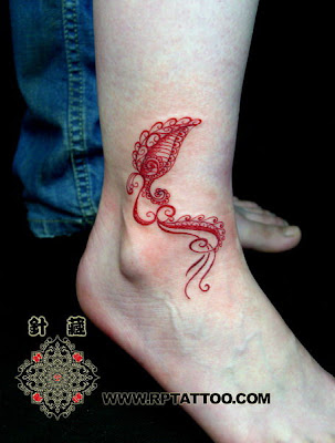 ankle tattoos for women