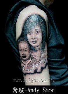  family portrait photo tattoo design