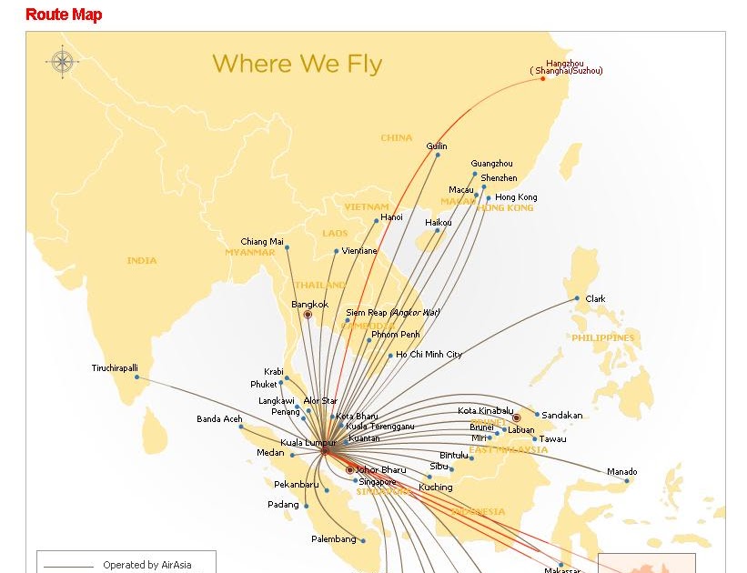 AirAsia Latest News AirAsia Latest Route Map