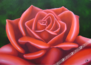 Rosa Roja 1. Técnica: Pintura al Oleo. Medidas: 70 x 50 Cm. Precio: $846.000 (cuadro rosa roja sin marco)