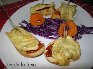 Tostadita De Sobrasada Y Tortilla
