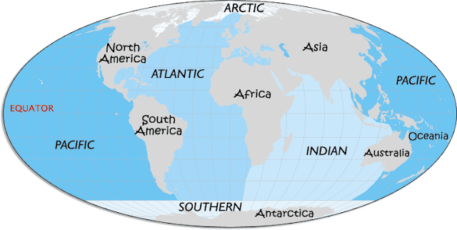 4 largest oceans