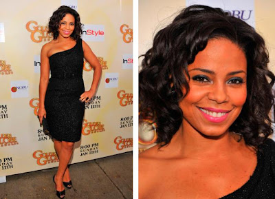 Celebrity Sanaa Lathan curly haircuts