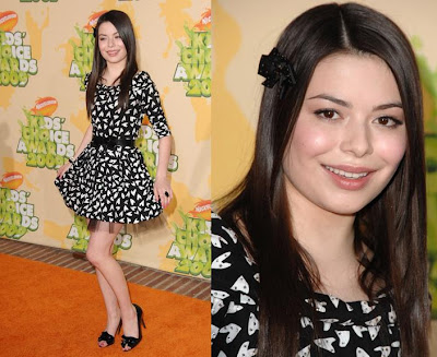 Miranda Cosgrove I'm not sure how I feel about the bow them everywhere