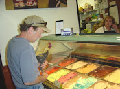 Choosing an ice cream flavor!