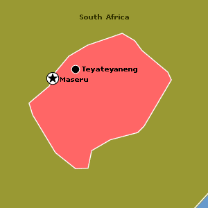 Map of Lesotho