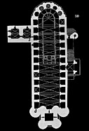 Plan de la cathédrale d'Albi