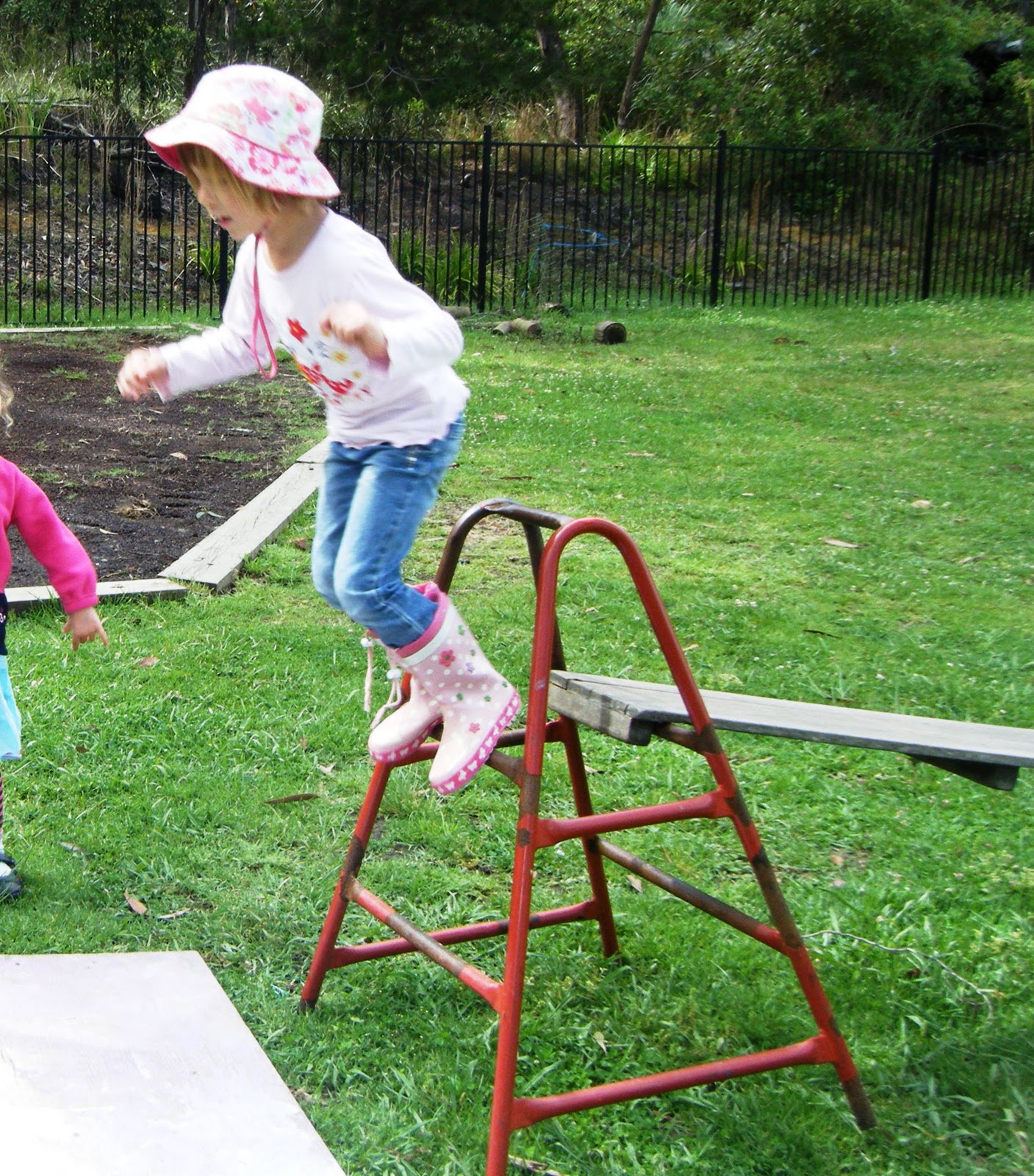 let the children play hop skip jump