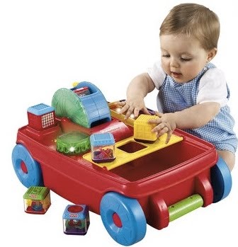 fisher price peek a blocks wagon