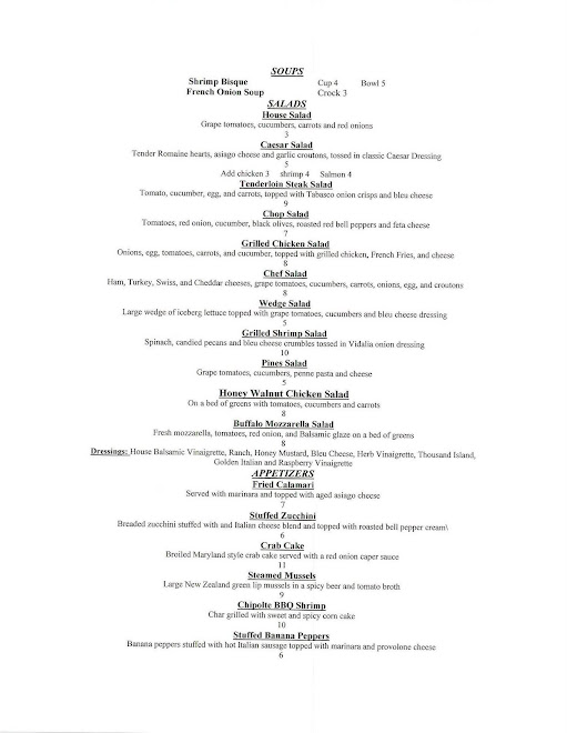 Lunch Menu