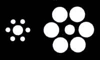 optical illusion same size circle picture photo image