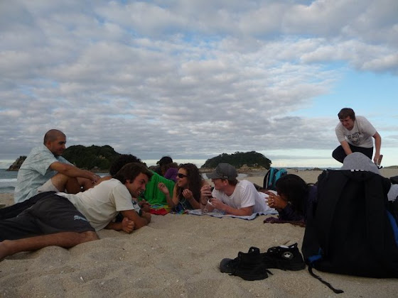 Aquí estamos todos en la playa