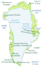 Kart over Grønland