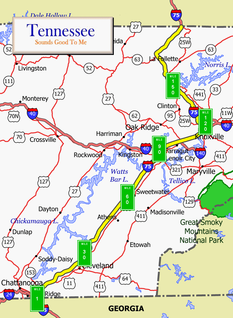 Map Of I 75 In Tennessee Moving To Ontario: 3Rd State * * Tennessee * * Map Of I 75 In Tennessee Moving To Ontario: 3Rd State * * Tennessee * *