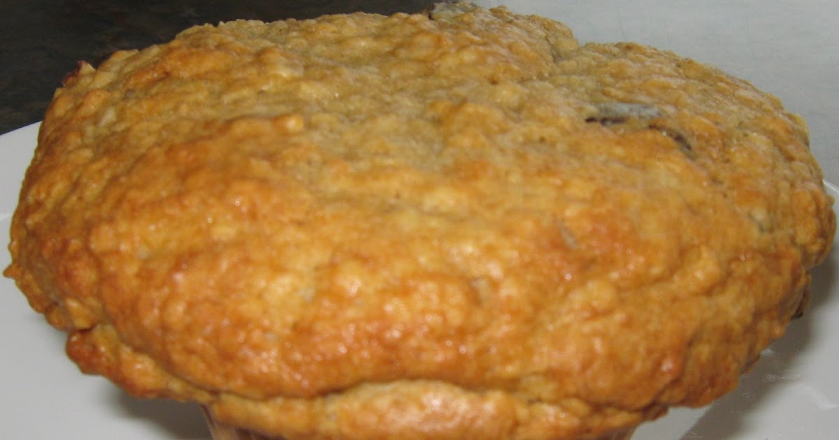 Les douceurs de genny MUFFINS AU GRUAU ET PÉPITES DE CHOCOLAT