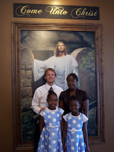 Austin, I and our girls at the Oquirrh Moutain Temple Open House