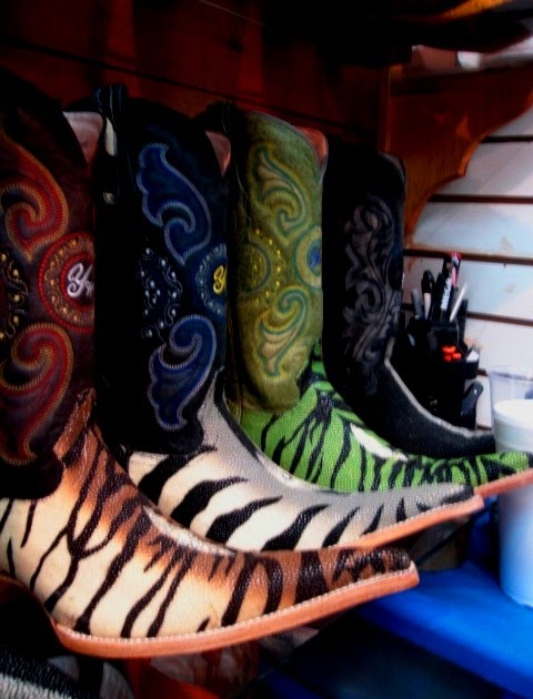 botas de piel de mantarraya hembra