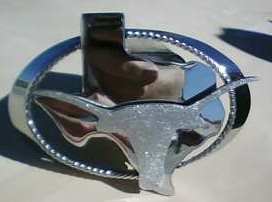 This receiver hitch cover is