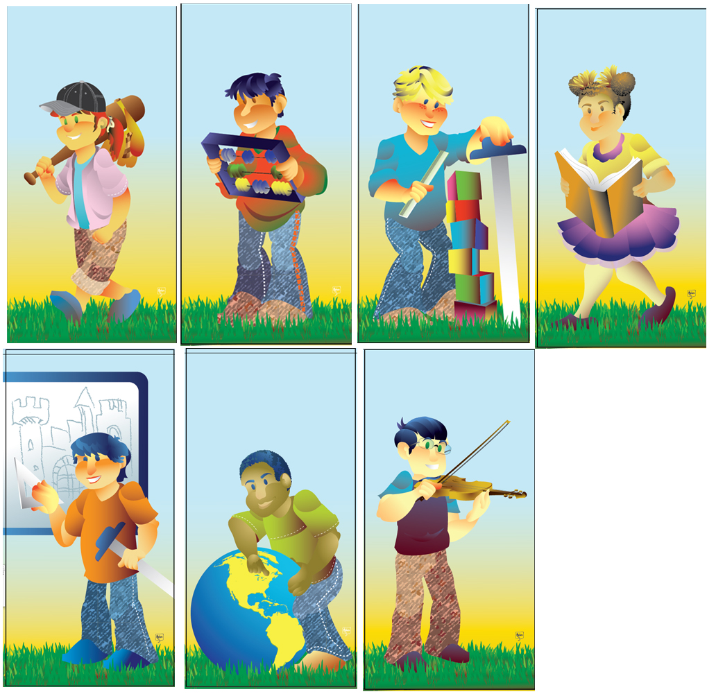 School Subjects Cartoon