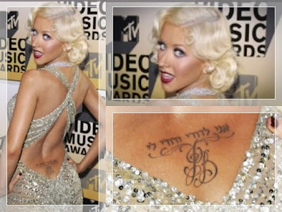 name tattoos on back of neck. Xtina ( who inked her nickname on the back of her neck) has plenty of 