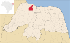 Mapa Serra do Mel / RN