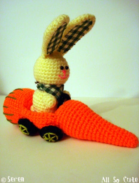 AllSoCute Amigurumis: Amigurumi Bunny with A Carrot Car ...
