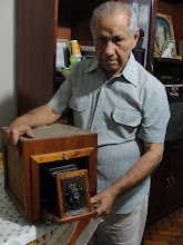 Sr. Francisco fotógrafo artezanal do Largo do Machado