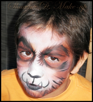 Werewolf Face Painting