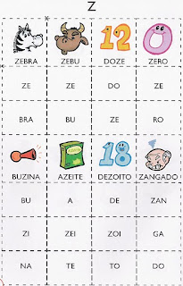 Bingo infantil: jogo de tabuleiro (bingo para crianças, zingo