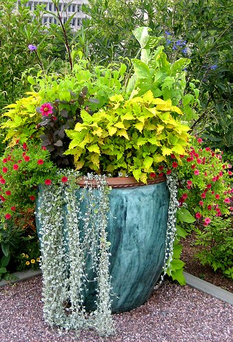 Home Garden Plans 2014: Container Flower Gardening